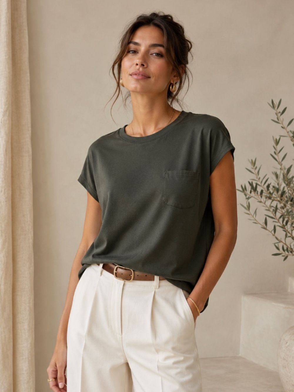 Wiholl Woman's short sleeve top, Medium